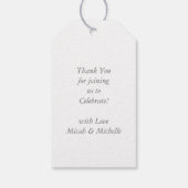 Pit Bull Baby shower Dog Pitbull Blue Boy Cadeaulabel (Achterkant)