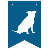 Pit Bull Baby shower Dog Pitbull Blue Boy Vlaggetjes (Tweede vlag)