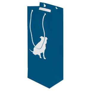 Pit Bull Baby shower Dog Pitbull Blue Boy Wijn Cadeautas