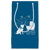 Pit Bull Baby shower Pitbull Dog Blue Boy Klein Cadeauzakje (Voorkant)