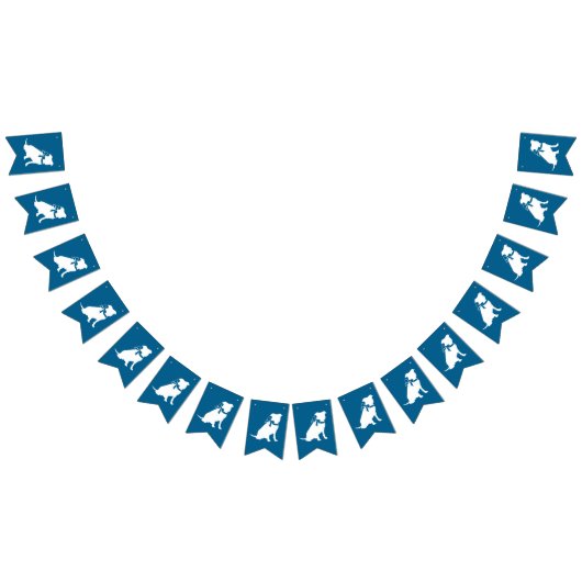 Pit Bull Baby shower Pitbull Dog Blue Boy Vlaggetjes (Alle)