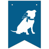 Pit Bull Baby shower Pitbull Dog Blue Boy Vlaggetjes (Tweede vlag)