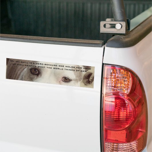 Pit Bull Bumpersticker (Op Truck)