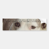 Pit Bull Bumpersticker (Voorkant)