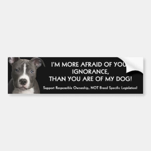 Pit Bull Bumpersticker Anti-BSL