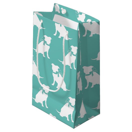 Pit Bull Chien Puppy Pitbulle Petit Cadeau Sac (Devant Angle)