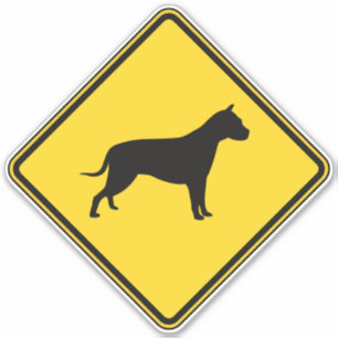 Pit Bull Crossing Sticker