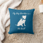 Pit Bull Dog Baby shower Blue Boy Pitbull Kussen (Deken)