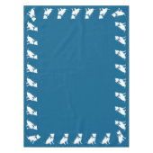 Pit Bull Dog Baby shower Blue Boy Pitbull Tafelkleed (Voorkant)