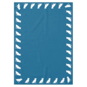 Pit Bull Dog Baby shower Blue Boy Pitbull Tafelkleed (Voorkant)