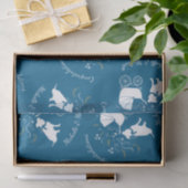 Pit Bull Dog Baby shower Blue Boy Pitbull Tissuepapier (Geschenk)