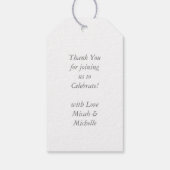 Pit Bull Dog Baby shower Roze Girl Pitbull Cadeaulabel (Achterkant)