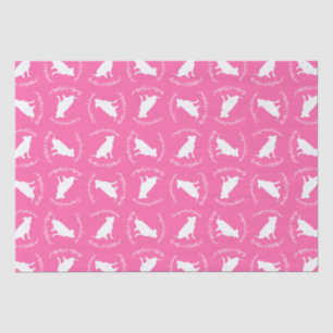 Pit Bull Dog Baby shower Roze Girl Pitbull Tissuepapier
