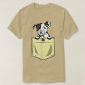 Pit Bull Dog Dans La Poche Puppy Pitbull T-Shirt (Design devant)