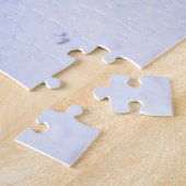 Pit Bull Dog in Snow, zittend met Kerstmis Legpuzzel (Zijkant)