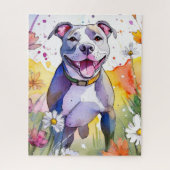 Pit Bull Dog Jigsaw Puzzel (Verticaal)
