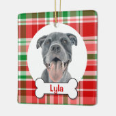 Pit bull Dog Ornament, Blue Staffy Ornament (Links)