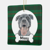 Pit bull Dog Ornament, Blue Staffy Ornament (Links)