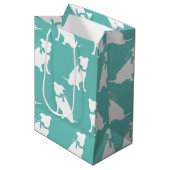 Pit Bull Dog Puppy Pitbull Medium Gift Bag Medium Cadeauzakje (Voorkant Gekanteld)