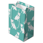 Pit Bull Dog Puppy Pitbull Medium Gift Bag Medium Cadeauzakje (Achterkant Gekanteld)
