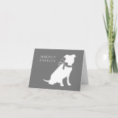 Pit Bull Dog Puppy Pitbull Note Card Notitiekaartje (Voorkant)