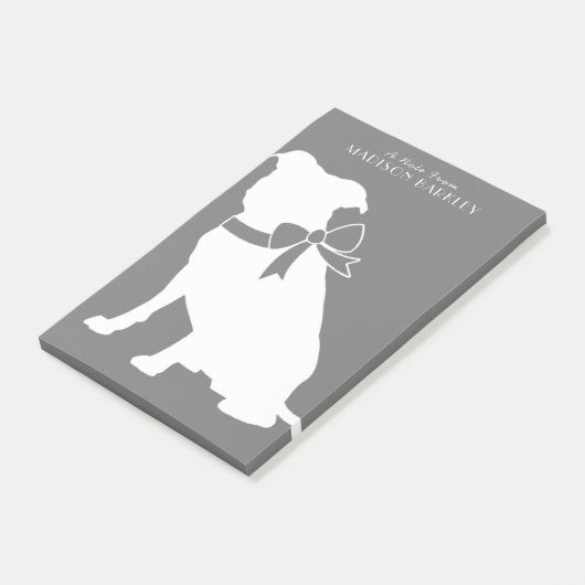Pit Bull Dog Puppy Pitbull Post-it Notes (Schuin)