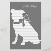 Pit Bull Dog Puppy Pitbull Stationery Briefpapier (Voorkant)