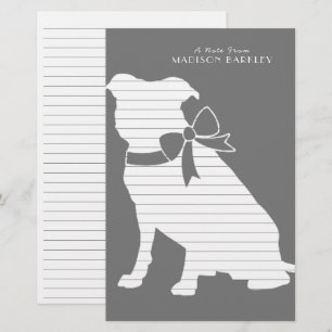 Pit Bull Dog Puppy Pitbull Stationery Briefpapier