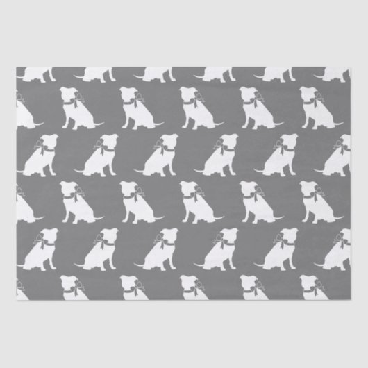 Pit Bull Dog Puppy Pitbull-weefselpapier Tissuepapier (Voorkant)