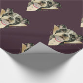 Pit Bull Dog Waterverf Schilderen 4 Cadeaupapier (Hoek)