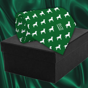 Pit Bull Dogs Patroon Monogrammed Dierenarts Stropdas