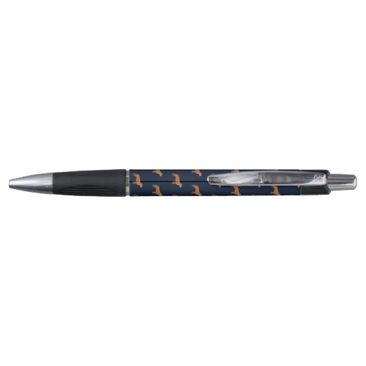 Pit Bull Dogs Pattern Monogramed Pen (Achterkant)