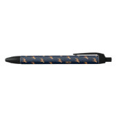 Pit Bull Dogs Pattern Monogramed Zwarte Inkt Pen (Bovenkant)