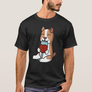 Pit Bull Drink wijnhond T-shirt