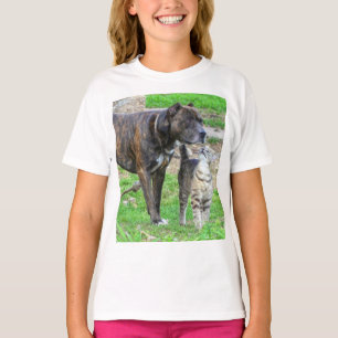 Pit Bull en Cat T-shirt