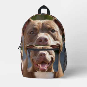 Pit Bull-foto toevoegen aanpassen Bedrukte Rugzak