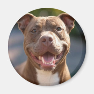 Pit Bull-foto toevoegen aanpassen Magneet