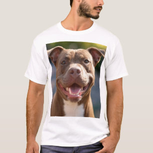 Pit Bull-foto toevoegen aanpassen T-shirt