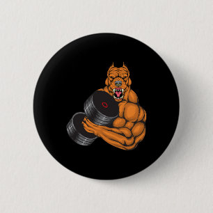 Pit Bull Gym Fitness - Weightlift Dadlift Body Ronde Button 5,7 Cm
