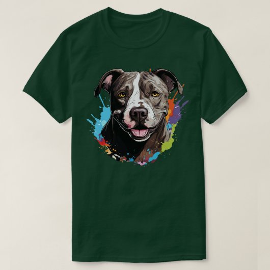 Pit Bull Head T-shirt (Design voorkant)