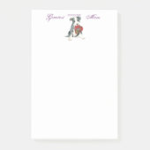 Pit Bull Heart Mam Post-it® Notes (Voorkant)