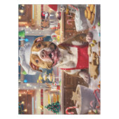 Pit Bull Holiday Baking: Feestelijke Kerst Tafelkleed (Voorkant)