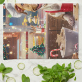 Pit Bull Holiday Baking: Feestelijke Kerst Theedoek (Gevouwen)