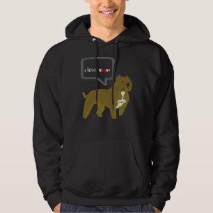 Pit Bull Ik Hou Mam Tattoo Moederdag Hoodie