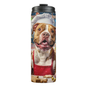 Pit Bull Kerstbakken: Festive Kerst Thermosbeker