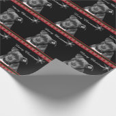 Pit bull Kerstmis Cadeaupapier (Hoek)
