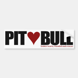 Pit Bull Love Bumpersticker