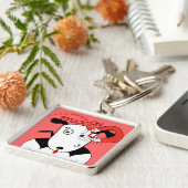 Pit Bull Love Petey the Bull Terrier.. Sleutelhanger (Zijkant)