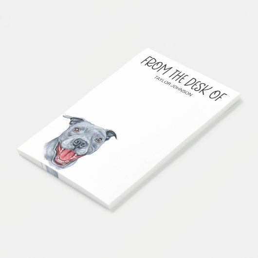 Pit Bull Lover Post-it® Notes (Schuin)