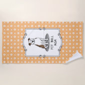 Pit Bull Ma (lt brindle white 3) Dog mama Strandlaken (Voorkant)